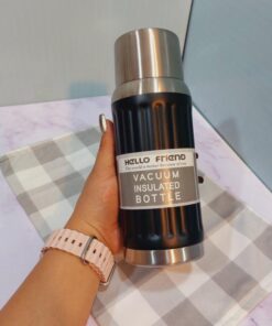 فلاسک سفری استیل برند hello friend رنگی کد 1761
