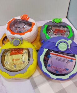 قمقمه طرح لاستیک ماشین نی دار کد 1762