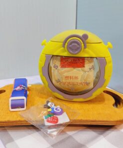 قمقمه طرح لاستیک ماشین نی دار کد 1762