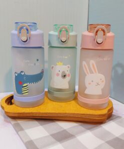 قمقمه فانتزی حیوانات کیوت نی دار 550 میل کد 1763