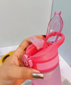 قمقمه نی دار طرح حیوانات شاد رنگی کد 1764