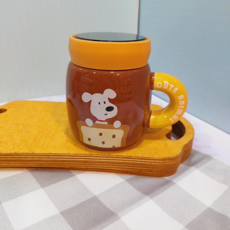 ماگ درپیچی آینه دار طرح اسنوپی کد 1766