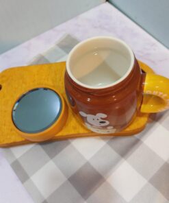 ماگ درپیچی آینه دار طرح اسنوپی کد 1766