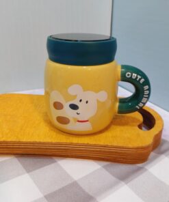 ماگ درپیچی آینه دار طرح اسنوپی کد 1766