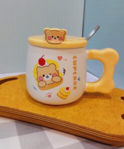 ماگ در برجسته خرسی قاشق دار کد 1767