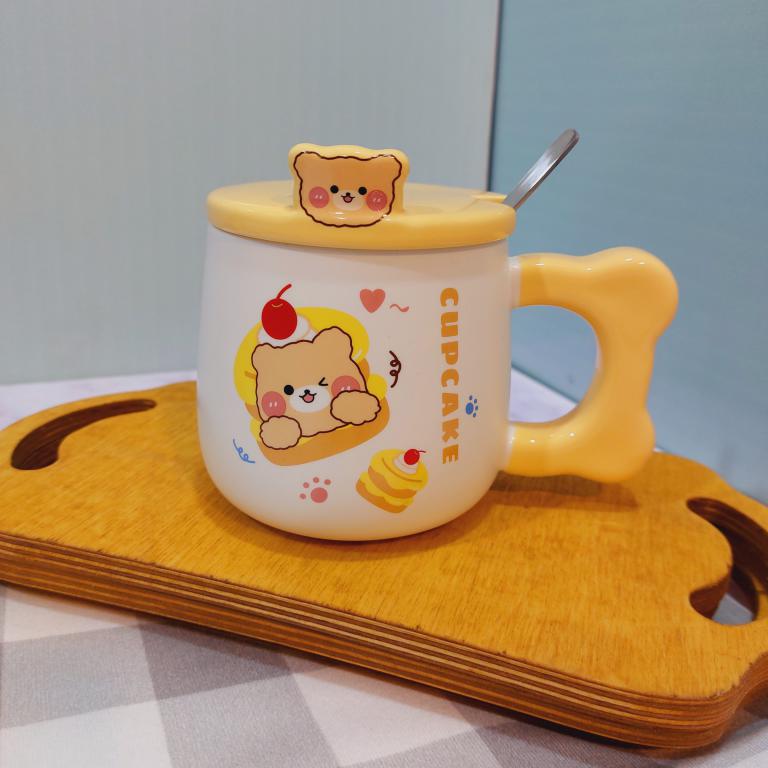 ماگ در برجسته خرسی قاشق دار کد 1767