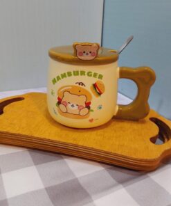 ماگ در برجسته خرسی قاشق دار کد 1767