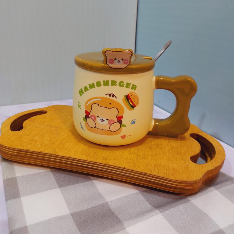 ماگ در برجسته خرسی قاشق دار کد 1767