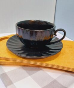 فنجون نلبعکی سفید و مشکی طرح انگلیسی کد 1768