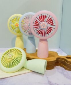 پنکه شارژی چراغ دار کد 1827