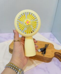 پنکه شارژی چراغ دار کد 1827