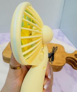 پنکه شارژی چراغ دار کد 1827