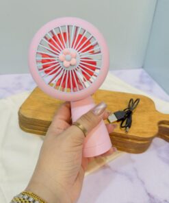 پنکه شارژی چراغ دار کد 1827