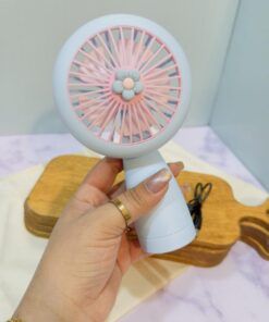 پنکه شارژی چراغ دار کد 1827