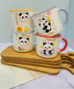 ماگ فانتزی طرح پاندا گل دار کد 1840