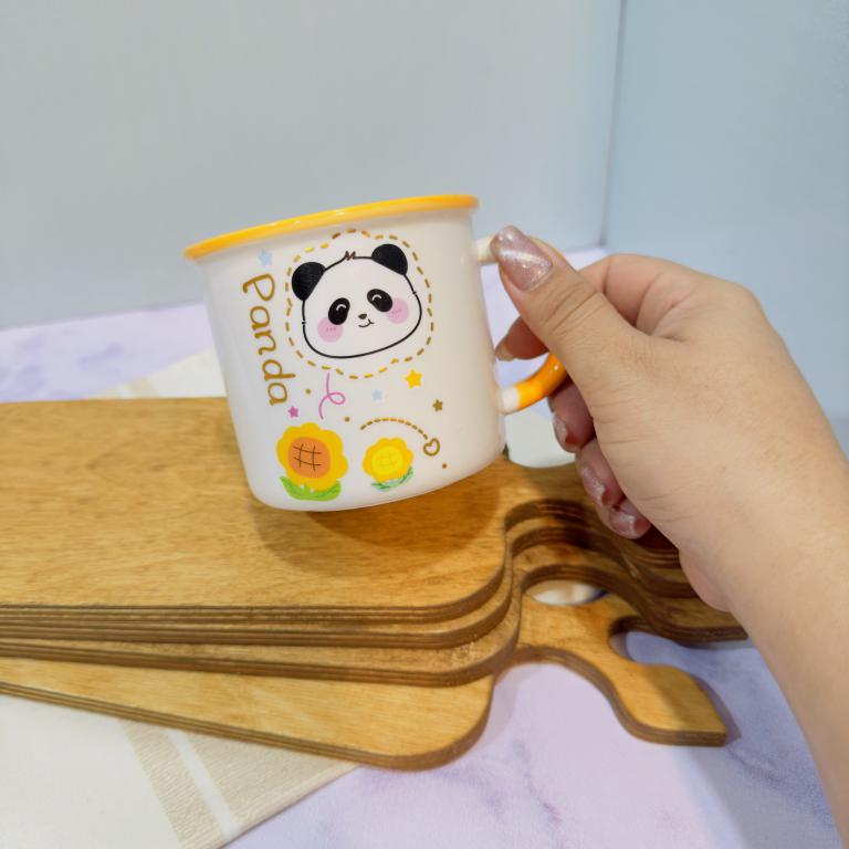 ماگ فانتزی طرح پاندا گل دار کد 1840