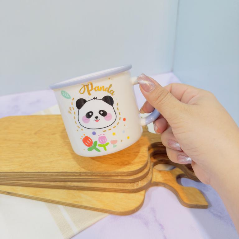 ماگ فانتزی طرح پاندا گل دار کد 1840