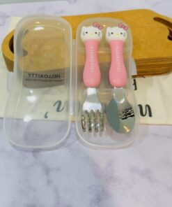 قاشق و چنگال مخزن دار عروسکی کودک کد 1842