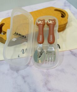 قاشق و چنگال مخزن دار عروسکی کودک کد 1842