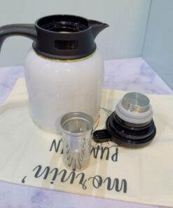 فلاسک سفری دسته دار دو حجم استیل کد 1843