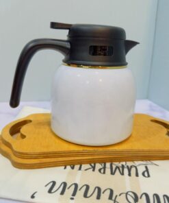 فلاسک سفری دسته دار دو حجم استیل کد 1843