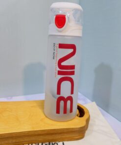 قمقمه سفید دکمه قرمز دسته تاشو کد 1851