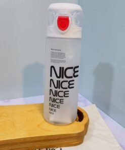 قمقمه سفید دکمه قرمز دسته تاشو کد 1851