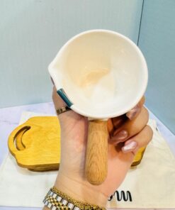 سس خوری سرامیکی دسته چوبی کد 1855