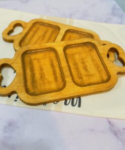 زیر فنجانی چوبی دو قسمتی کد 1857