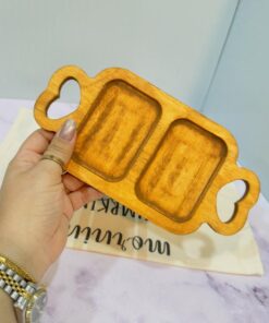 زیر فنجانی چوبی دو قسمتی کد 1857