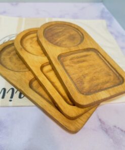 سینی چوبی دو قسمتی گرد کد 1859