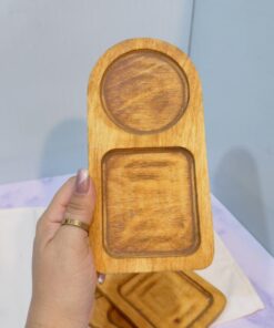 سینی چوبی دو قسمتی گرد کد 1859