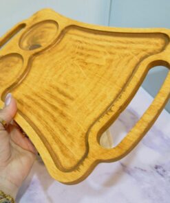 سینی چوبی مستطیلی دسته دار کد 1861