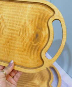 سینی چوبی بیضی کد 1862