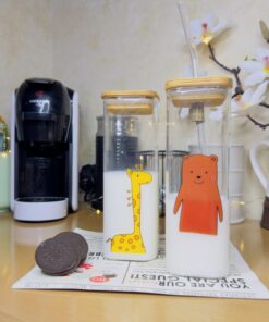 ماگ پیرکس نی دار زرافه و خرس کد 1877