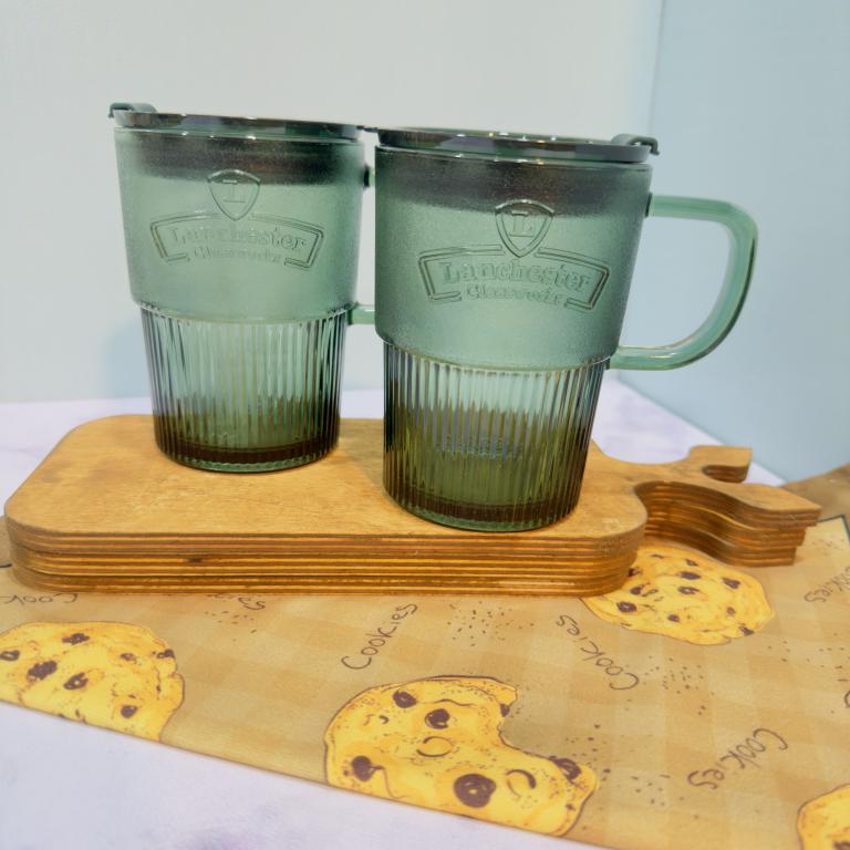 ماگ پیرکس سبز نی دار لانچستر کد 1902