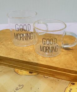 شات قهوه و نیم ماگ پیرکس گودمورنینگ کد 1095