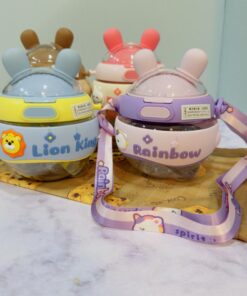 قمقمه توپی نی دار حیوانات گوش دراز کد 1888