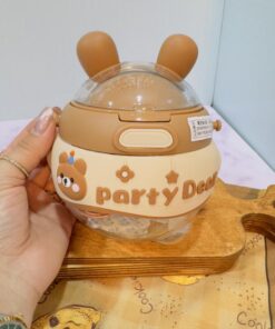 قمقمه توپی نی دار حیوانات گوش دراز کد 1888