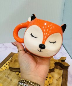 ماگ سرامیکی دست ساز روباه کد 1883