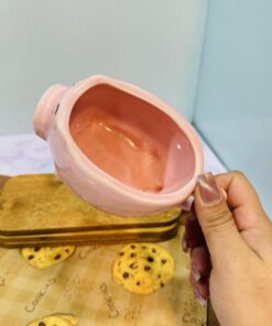 ماگ دست ساز خوک صورتی کد 1881