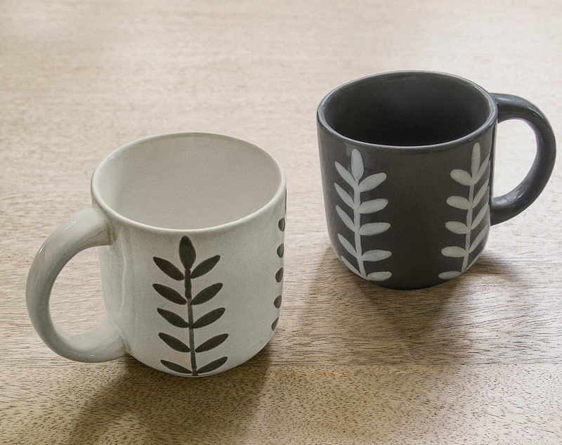 ماگ طرح برگ