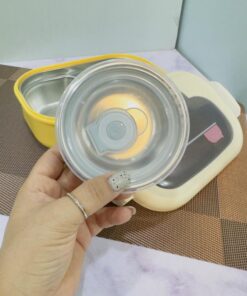 لانچ باکس مخزن استیل طرح ابر کد 1929