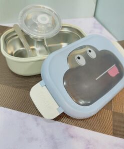 لانچ باکس مخزن استیل طرح ابر کد 1929