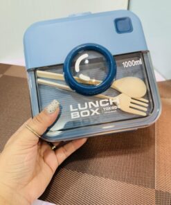 لانچ باکس و ظرف غذای 1000 میل طرح لنز دوربین کد 1913