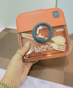 لانچ باکس و ظرف غذای 1000 میل طرح لنز دوربین کد 1913