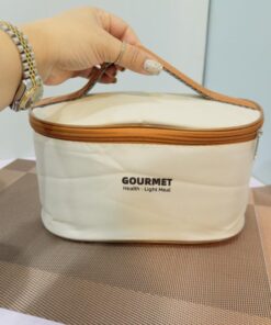 لانچ باکس سه طبقه لاکچری کیف دار طرح کلمن کد 1928