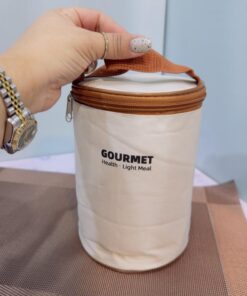 لانچ باکس و ظرف غذای دو طبقه کیف دار طرح کلمن کد 1914