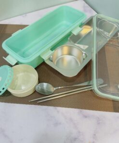 لانچ باکس مخزن استیل مستطیلی کد 1926