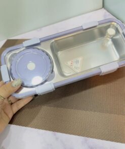 لانچ باکس مخزن استیل مستطیلی کد 1926